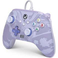Lila Game-Controllers PowerA Enhanced Wired Controller (Xbox Series X/S) - Lavender Swirl