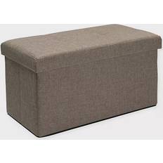Simplify Double Folding Fabric Seating Stool 15"