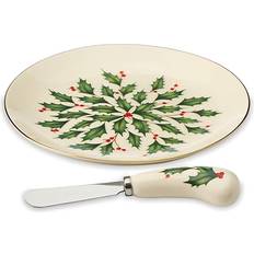 Knife Lenox 863652 Holiday Cheese Plate with Cheese Knife