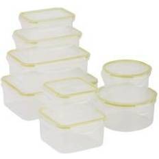 Dishwasher Safe Food Containers Honey Can Do KCH-03828 Snap-lock 8 Piece Set, clear Food Container