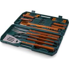 Barbecue Cutlery Picnic Time 18-piece Wooden Handle BBQ Tool Set See Details Barbecue Cutlery