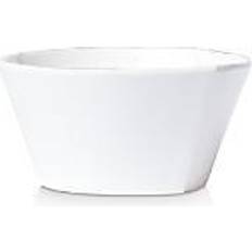 White Dessert Bowls Vietri Melamine Lastra Stacking Cereal Dessert Bowl
