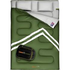 Air Beds SereneLife Green Double Sleeping Bag with 2 Pillows