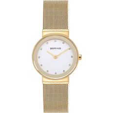 Bering Watches Bering Crystal Gold-Tone Mesh Bracelet 26mm Gold No Size