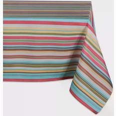 Cloths & Tissues Design Imports Summer Stripe Tablecloth Multicolor (213.36x152.4)