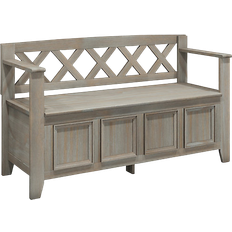 Simpli Home Amherst Storage Bench 48x28"