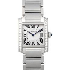 Cartier Watches Cartier Tank Francaise Medium Diamond W4TA0009 W4TA0009 Silver 30/25