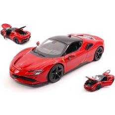 BBurago Modeller & byggesett BBurago Ferrari Race & Play SF90 Stradale Spider 1:18