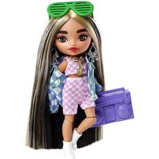 Städte Puppen & Puppenhäuser Mattel Barbie Extra Minis Doll #2 Checkered 2-Piece & Jacket