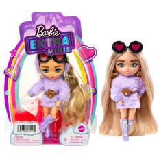 Städte Puppen & Puppenhäuser Barbie Extra Minis Doll #4 Fluffy Purple Dress