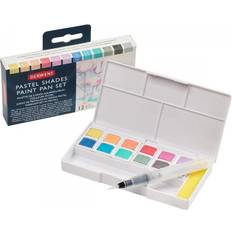 Grau Aquarellfarben Derwent Pastel Shade Paint Pan Set Set of 12, Assorted Colors