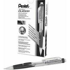 Graphite Pencils Pentel Twist-Erase Click Mechanical Pencil, Refillable Lead/Eraser, 0.9mm, Black