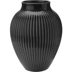 Knabstrup Einrichtungsdetails Knabstrup Profiliert Black Vase 20cm