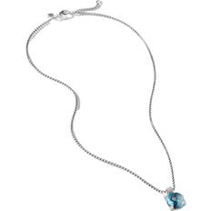 David Yurman Chatelaine Pendant Necklace - Silver/Topaz/Diamonds