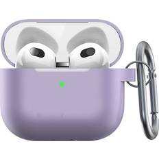 Headsets og ørepropper KeyBudz PodSkinz Elevate Series Airpod 3 Skal Silikone Lavendel