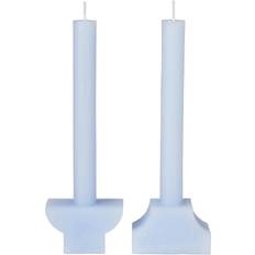 Broste Copenhagen PILAS X2 's Candles, diffusers in Blue Kerze
