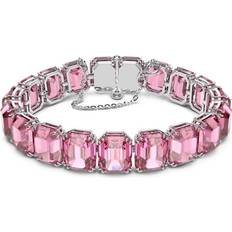 Swarovski Millenia Octagon Cut Bracelet - Silver/Pink