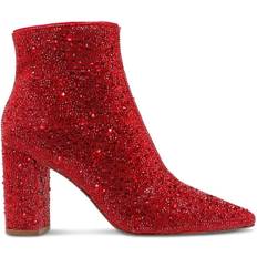 Block Heel - Women Ankle Boots Betsey Johnson Cady - Red