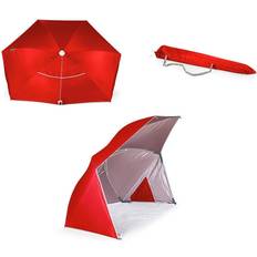 Picnic Time Tents Picnic Time Oniva Brolly Beach Umbrella Tent Red