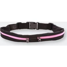 Stride Dual Pocket Running Belt And Travel Fanny Pack For All Outdoor Sports Pink