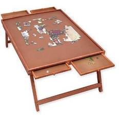 Classic Jigsaw Puzzles Bits and Pieces 1000 Piece Jigsaw Puzzle Lounger Table w/ Legs & Cover