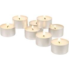 Stonebriar Collection 8hr Long Burning Tea Light Unscented White Candle 2" 50