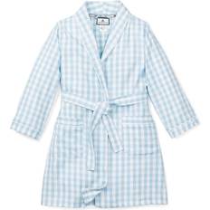 Bath Robes Children's Clothing Petite Plume Boy's Gingham Robe - Light Blue
