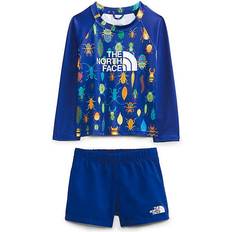 The North Face Swimwear Children's Clothing The North Face Toddler Long Sleeve Sun Set - Bolt Blue Critter Crawl Print