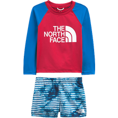 The North Face Swimwear Children's Clothing The North Face Toddler Long Sleeve Sun Set - TNF Navy Dyed Stripe Print (NF0A53CT)