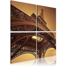 Brune Malerier Arkiio Eiffeltornet Paris 40x40 Maleri