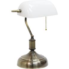 Green Table Lamps Simple Designs Executive Bankers Table Lamp 14.8"