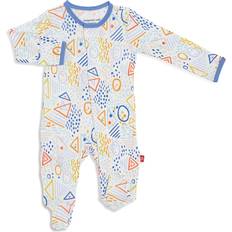 Magnetic Me Jumpsuits Children's Clothing Magnetic Me Dada-ism Modal Magnetic Footie - Blue