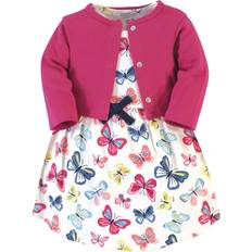 Dresses Children's Clothing Touched By Nature Organic Cotton Dress & Cardigan - Bright Butterflies (10161321)