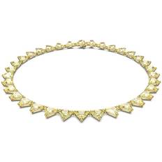 Swarovski Ortyx Triangle Cut Necklace - Gold/Yellow