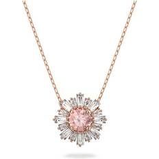 Swarovski Sunshine Pendant Necklace - Rose Gold/Pink/Transparent