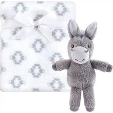 Hudson Plush Blanket with Plush Toy Set Snuggly Donkey