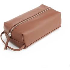 Leather Toiletry Bags & Cosmetic Bags Royce Compact Toiletry Bag - Tan