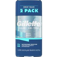 Gillette Toiletries Gillette Clear Gel Cool Wave Deo Stick 107g 2-pack
