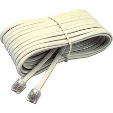 Extension Cords Telephone Extension Cord, Plug/Plug, 25 ft. Ivory