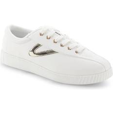 Tretorn Shoes Tretorn Nylite Plus Leather W - White/Light Gold
