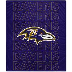 NFL Sports Fan Apparel NFL Baltimore Ravens Echo Plush Blanket
