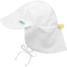 Babies Bucket Hats Children's Clothing Green Sprouts Flap Sun Protection Hat - White (29831462879292)