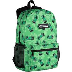 Minecraft creeper Kostymer Minecraft Creeper Backpack School Bag - Green