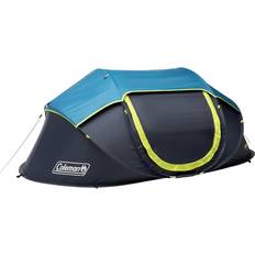Coleman tunnel tent Camping Coleman 2 Person Pop-Up Tent with Dark Room Technology