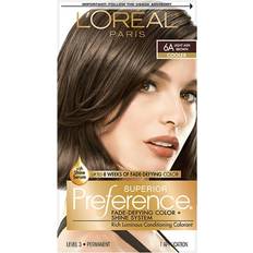 Bleach Superior Preference Fade-defying Shine Permanent Hair Color 6A Light Ash Brown