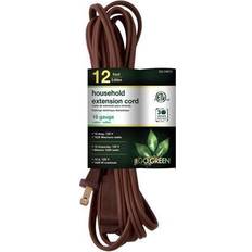 12 awg extension cord GoGreen Power 16/2 12 Household Extension Cord GG-24812 Brown