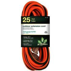 Extension Cords GoGreen Power, GG-13825, 25 Ft Extension Cord Orange/Green