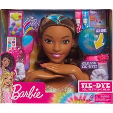 Barbie deluxe styling Barbie Tie-Dye Deluxe Styling Head Brunette Hair with Blue Highlights