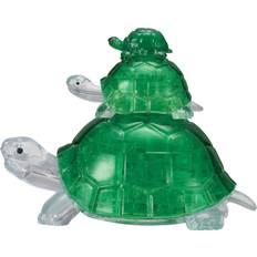 3D-Jigsaw Puzzles Bepuzzled 3D Crystal Puzzle Turtles 37 Pieces