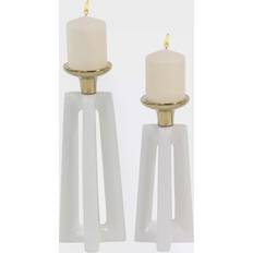 Candle Holders CosmoLiving by Cosmopolitan Modern Candle Holder Set of 2 Candle Holder 2